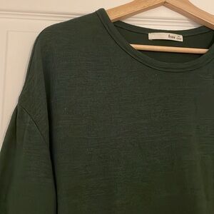Aritzia Wilfred Free Arizona Shirt, Dark Green